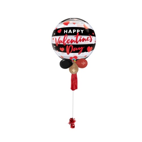 Elegant Bubble Tassels Valentine Balloon Bouquet