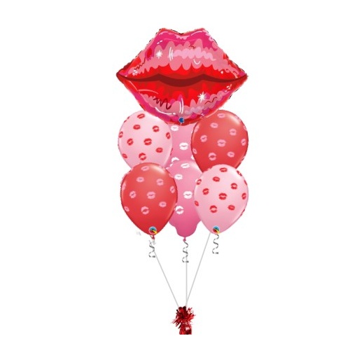 Kissey Lips Valentine Balloon Bouquet