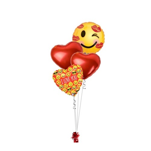 Plant a Kiss Valentine Balloon Bouquet
