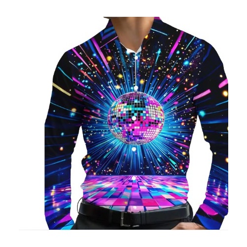 The Ultimate 70s Disco Shirt [Size: Large]